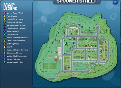 Image - Spooner Street Map.jpg | Family Guy Online Wiki | FANDOM ...