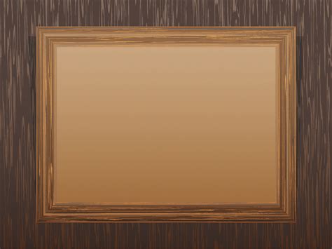 Brown Wooden Frame Powerpoint Templates - Border & Frames, Brown ...