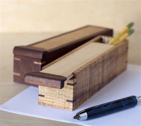 Wooden Pencil Box | Handcrafted Woodworking Design