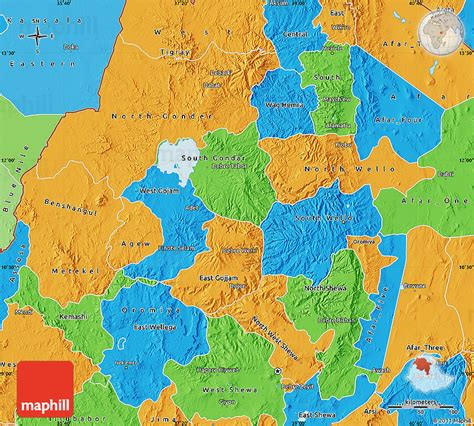 Political Map of Amhara