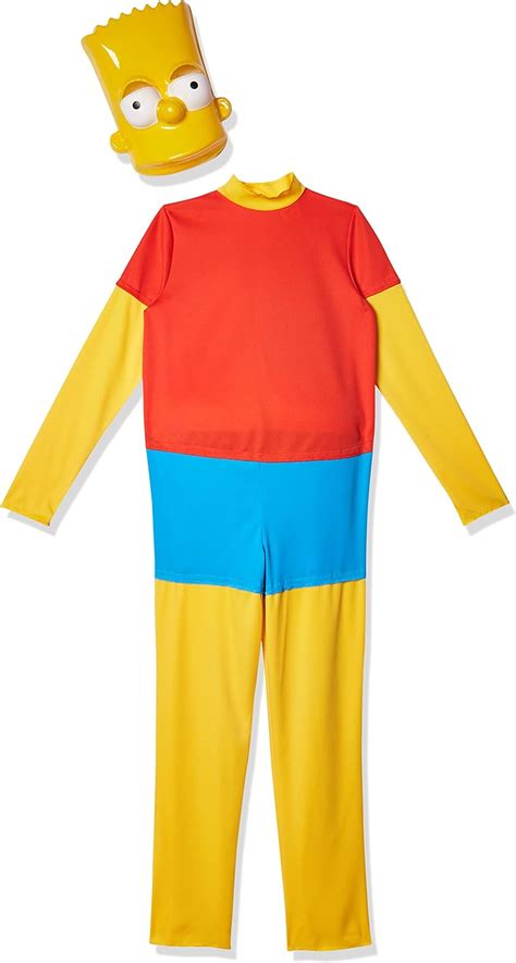 Disguise The Simpsons Bart Simpson Deluxe Costume, Rojo, Amarillo, Azul ...