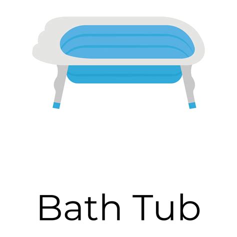 Trendy Bath Tub 13884888 Vector Art at Vecteezy