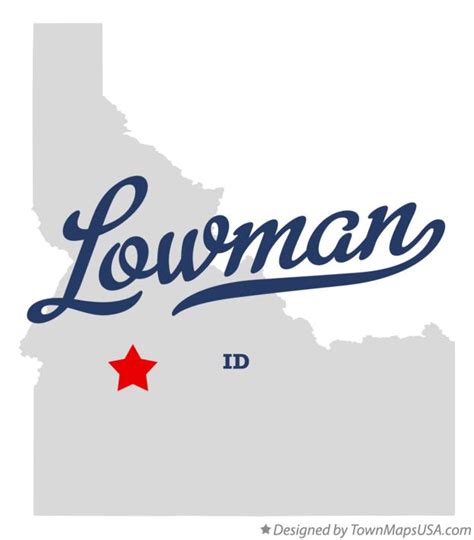 Map of Lowman, ID, Idaho