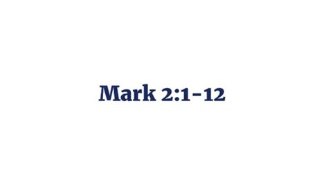 The Gospel Of Mark - Logos Sermons