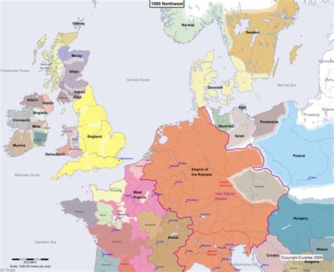 Euratlas Periodis Web - Map of Europe 1000 Northwest