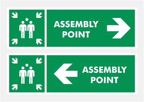 Assembly Point Sign Vector Art, Icons, and Graphics for Free Download