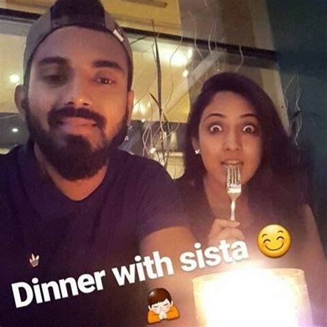 KL Rahul with his sister For more cricket fun click: http://ift.tt ...