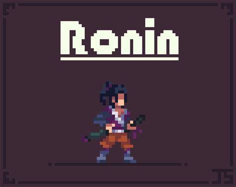 Devlog - Ronin - Pixel Art Character by JapaSsou