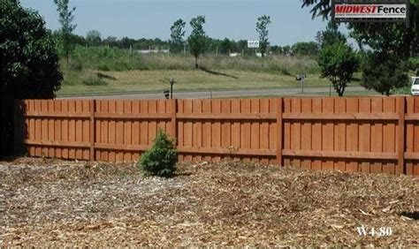 4 Foot High Wood Private Fences - Midwest Fence