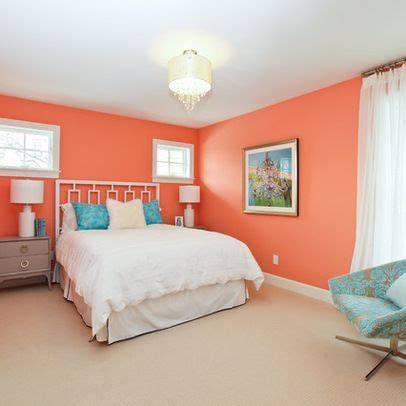 Bedroom peach wall color Design Ideas, Pictures, Remodel and Decor ...