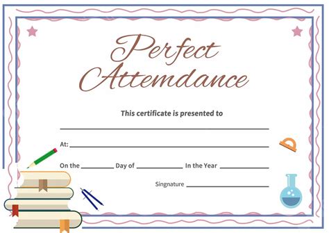 Certificate Of Attendance For Children Word Template And Google Docs ...