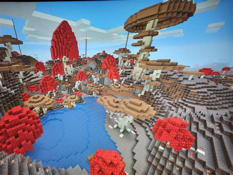 This mushroom biome I made. : r/Minecraft