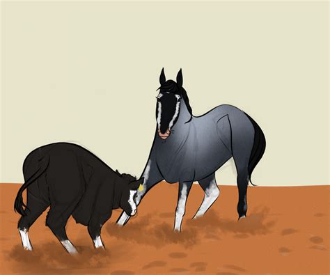 Cutting horse by bayleeves on DeviantArt