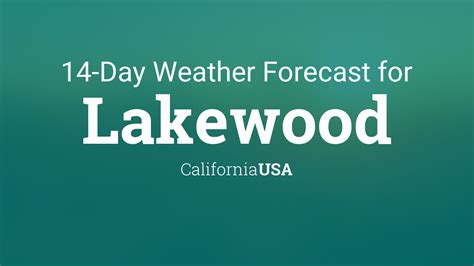 Lakewood, California, USA 14 day weather forecast