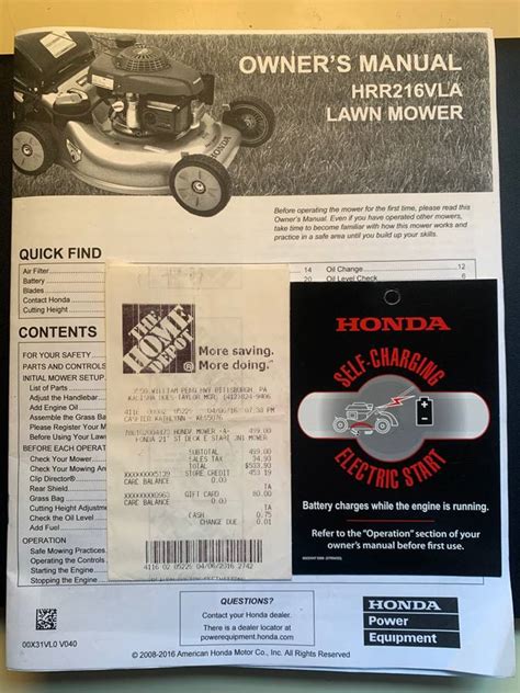 Honda HRR216VLA Walk Behind Gas Lawn Mower for Sale - RonMowers