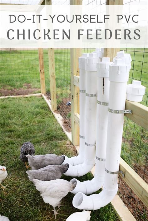 DIY Chicken Feeders From PVC - Sugar Maple Farmhouse