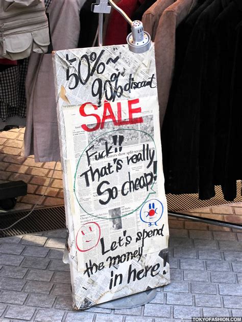 Funny Sale Sign in Shibuya | A sign in Shibuya out in front … | Flickr