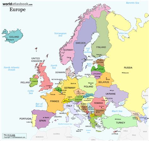 europe map hd with countries