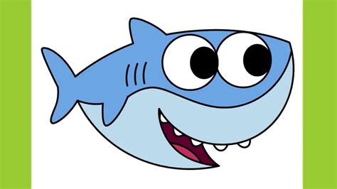 How To Draw A Funny Cartoon Shark