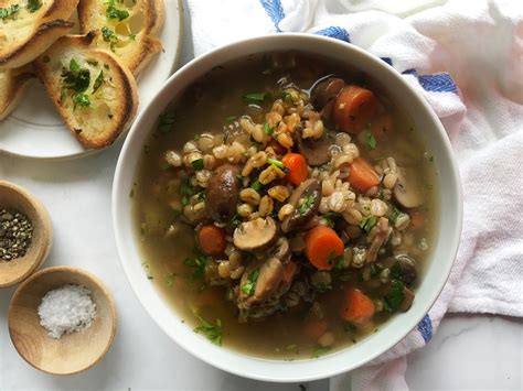 Best Mushroom Barley Soup Recipe-How to Make Mushroom Barley Soup ...