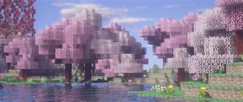 cherry blossom orchard 🌸 - Minecraft Aesthetic | Minecraft wallpaper ...