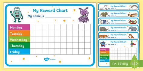 👉 FREE Printable Reward Charts | Twinkl CA (teacher made)