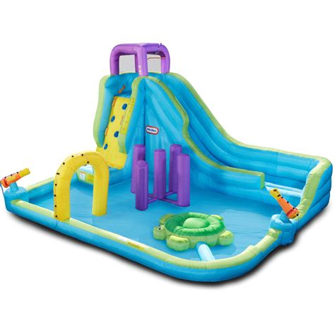 Little Tikes Obstacle Course Waterslide - Walmart.com | Inflatable ...