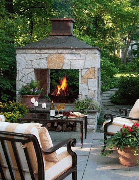 53 Most amazing outdoor fireplace designs ever