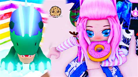 Random Adopt Me Making Neon Dino Pet - Cookie Swirl C Roblox - YouTube