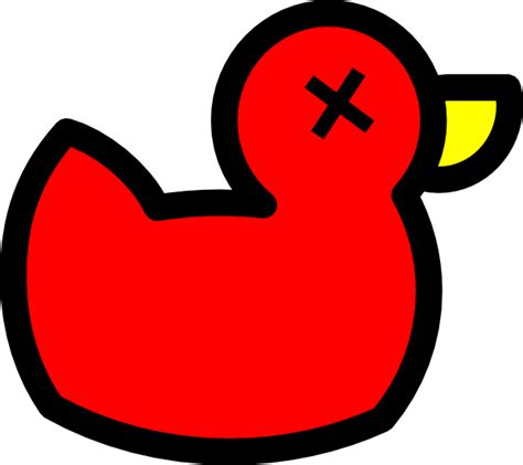 Red Dead Rubber Duck Clip Art at Clker.com - vector clip art online ...