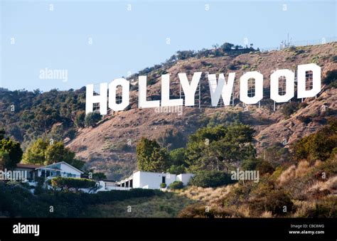 The Hollywood sign Hollywood Hills from Griffith Observatory Los ...