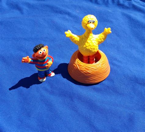 Vintage Sesame Street Big Bird & Ernie Figurines by HobbitsCache