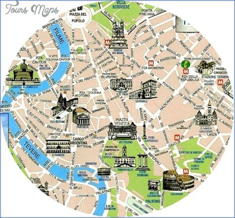 Rome Map Tourist Attractions rome map tourist attractions 7 | Rome map ...