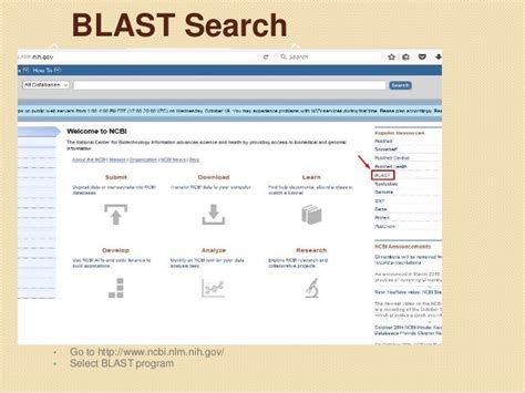 BLAST (Basic local alignment search Tool)