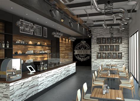 California coffee shop interior design | Behance