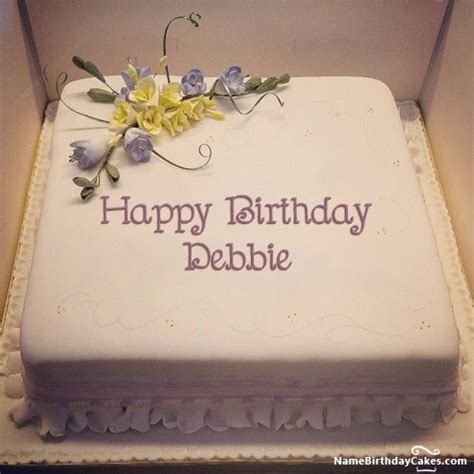 Happy Birthday Debbie Cakes, Cards, Wishes