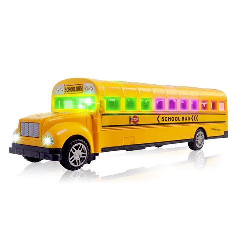 Toy School Bus For Kids By CifToys | Yellow School Vehicle With ...