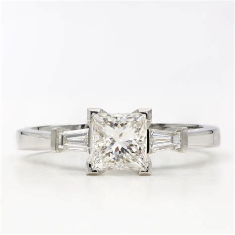 Tapered Baguette Engagement Setting | Adiamor