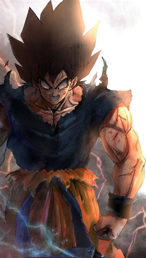 Reddit - dbz - Stunning Goku Art Work By @greyfuku from Twitter Goku Vs ...