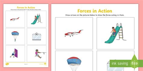 Forces Worksheet KS2 | Primary Science Resources - Twinkl