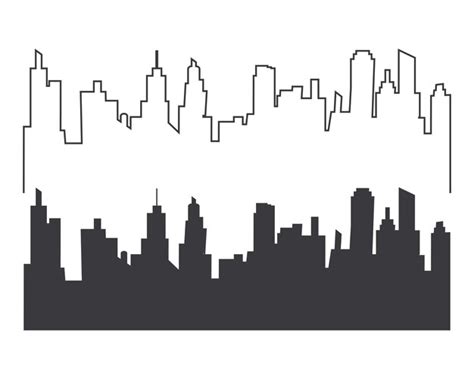 Premium Vector | City skyline vector silhouette