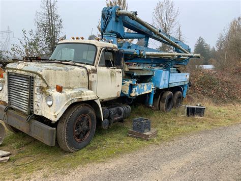 1977 International Concrete Pump Truck with a Schwing Boom Pump ...