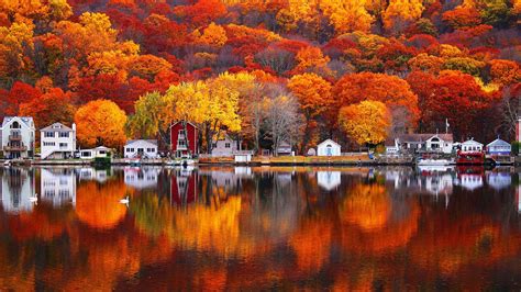 Lake In Autumn Wallpapers - Wallpaper Cave