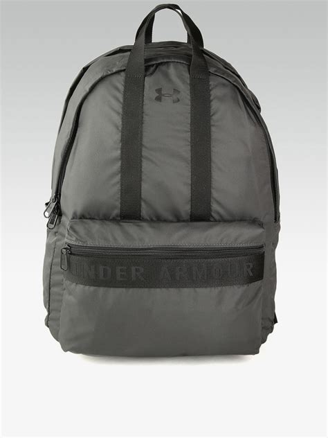 Buy UNDER ARMOUR Women Grey Solid Favorite Laptop Backpack - Backpacks ...