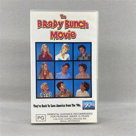 The Brady Bunch Movie VHS Video Tape Gary Cole, Shelley Long Comedy ...