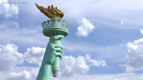 Statue of Liberty Torch 3D Model $49 - .max .3ds .blend .c4d .fbx .ma ...