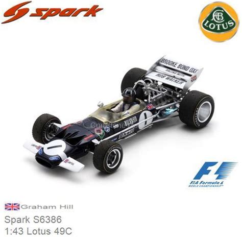 PRE-ORDER 1:43 Spark S6386 Lotus 49C