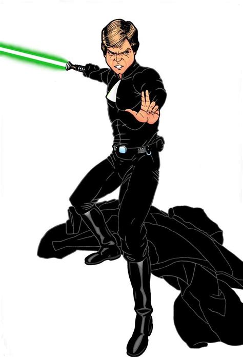 Jedi Luke Skywalker Color by Lazy-Doodler on DeviantArt