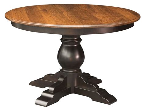 stained top, black bottom kitchen table | Black Base w/Washington ...