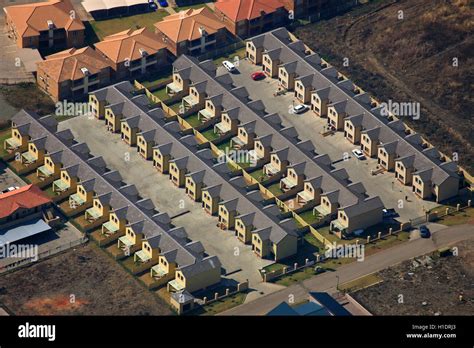 Aerial photograph of a townhouse estate in Brits, North West Province ...